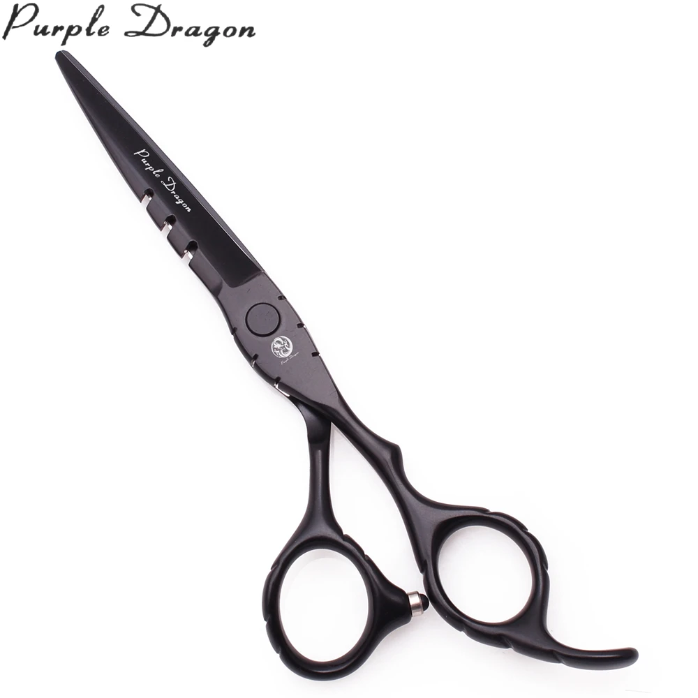 Парикмахерские ножницы Z1010 из нержавеющей стали с фиолетовым драконом 6 дюймов