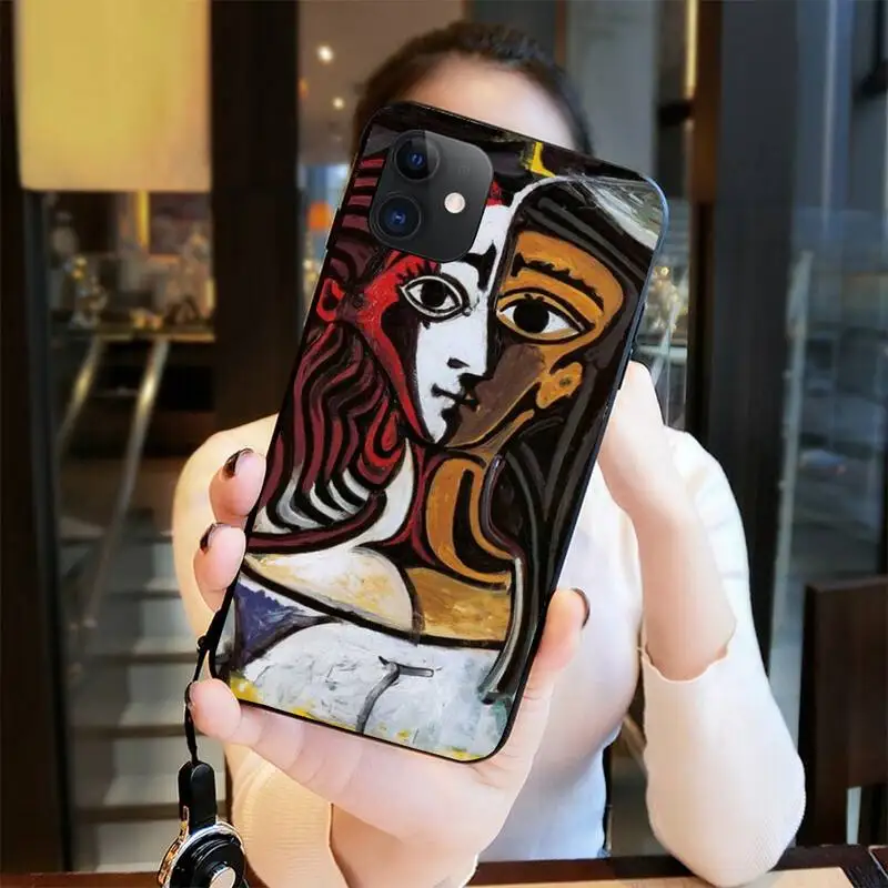 pablo picasso abstract art painting luxury phone case for iphone 12 pro max 11 pro xs max 8 7 6 6s plus x 5s se 2020 xr case free global shipping