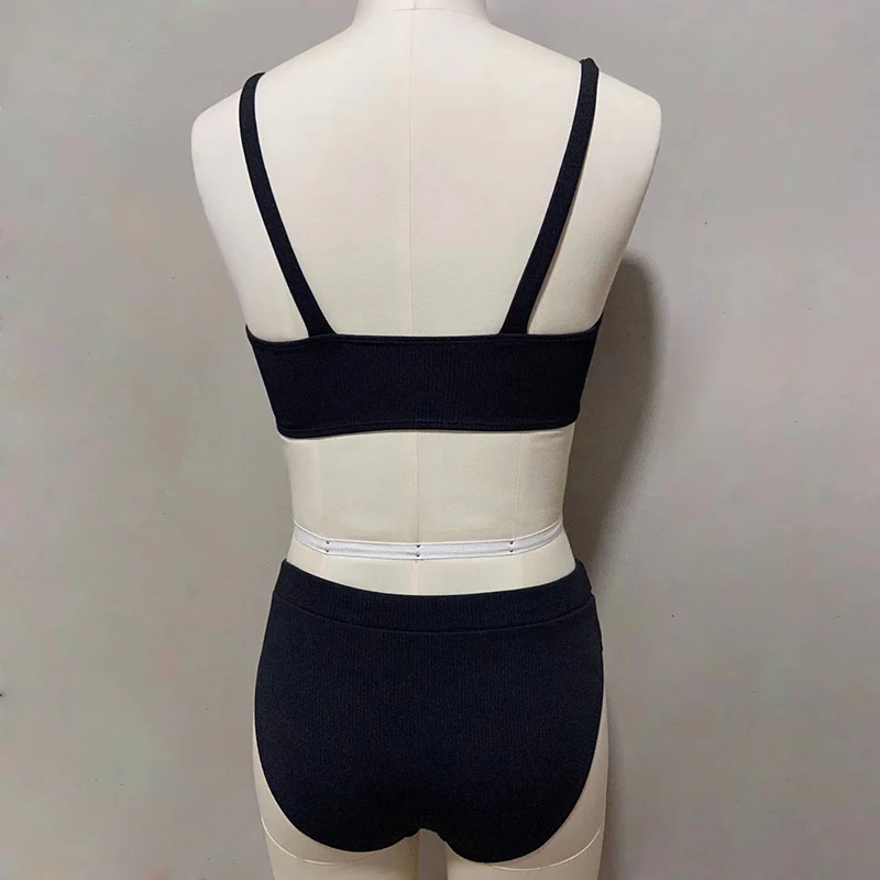 

Sexy Bikinis Push Up Bikini 2021 New Arrival Padded Bra Button Swimsuit High Waist Swimwear Women Brazilian Biquini