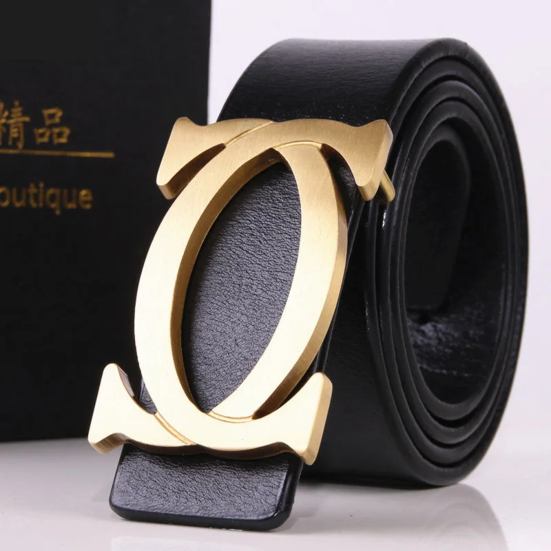 

CDF 2020 Designer Belts Men Women High Quality Trending Luxury Brand Smooth Buckle Genuine Leather Waist Belt Casual Cinto Kemer