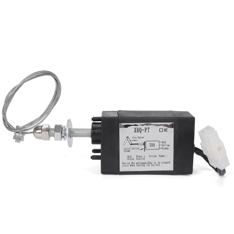 

Normally Open DC 12V Engine Flame Out Device Engine Stop Solenoid Valve XHQ-PT Power On Pull Type Flameout netic