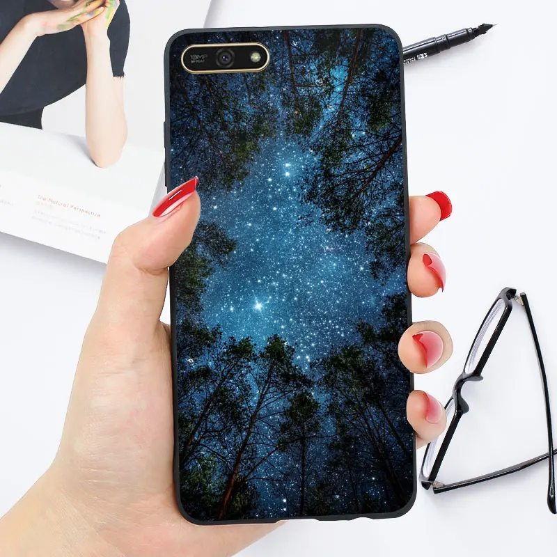 oo14 Яркий чехол huawei Y5 Y5 Y6 Prime Lite Y6 67 чехол Глянцевая задняя крышка для телефона Y5 чехол s - Цвет: oo14
