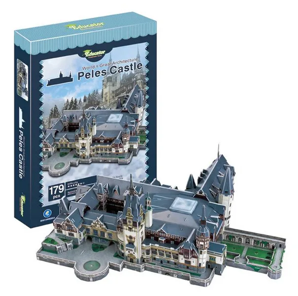 Замок Peles Sinaia румынский сувенир Castelul Tour 3D модель пазла | Игрушки и хобби