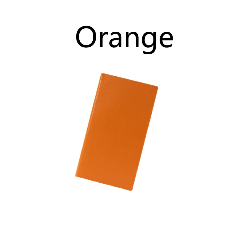 Orange A6 A7 Бизнес страница в полоску; мягкая; приятная встреча в офисе носить записная книжка карманного формата Bullet ежедневник канцелярские индивидуально сделанный подарок - Цвет: Orange