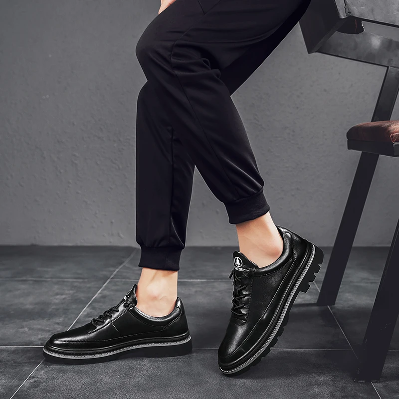 Мужская обувь из натуральной кожи осенняя модная Оригинальная дизайнерская