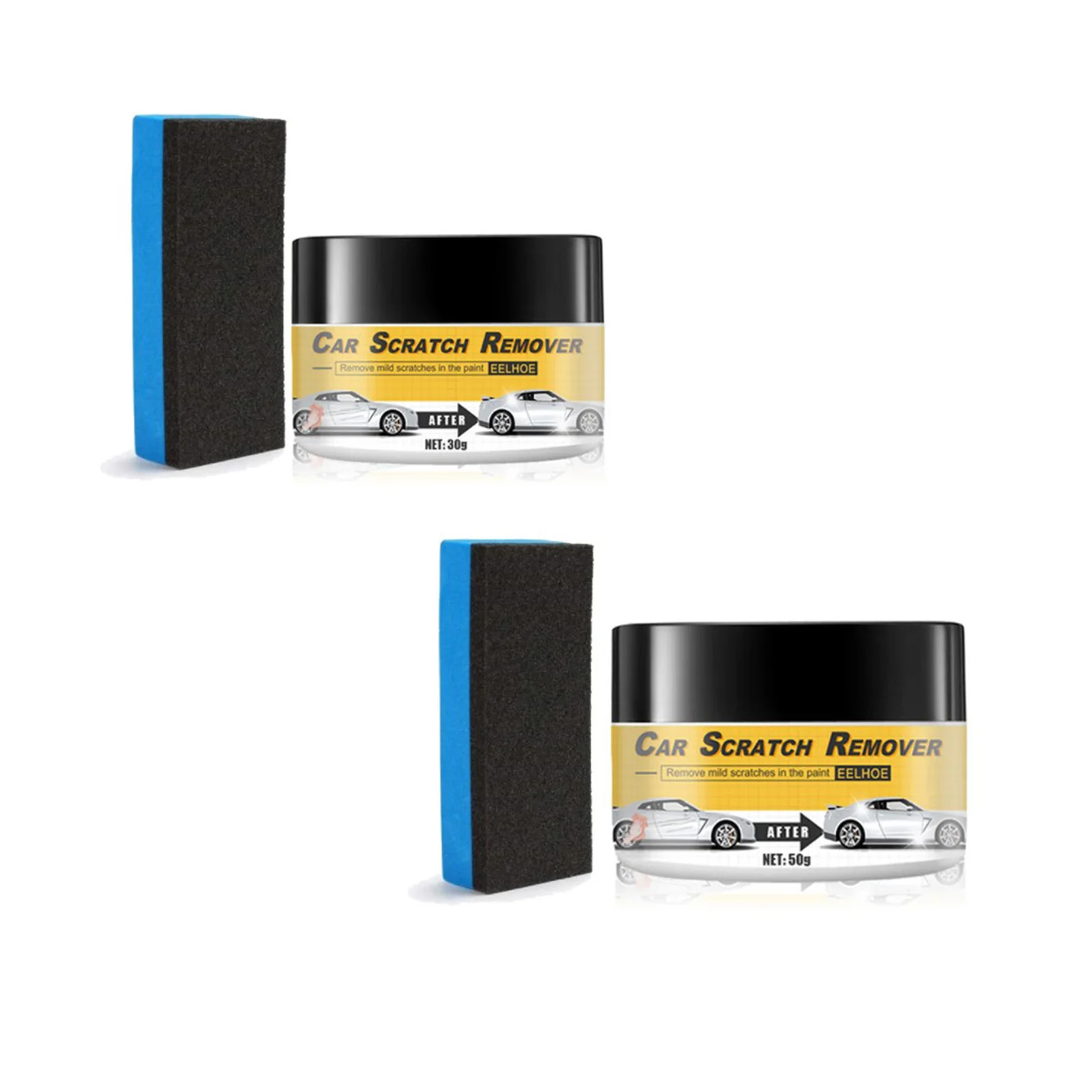 

Car Scratch Remover Car Scratch Repair Agent With Sponge Car Scratch Surface Stain Repair Kit Car Cleaners Polishes