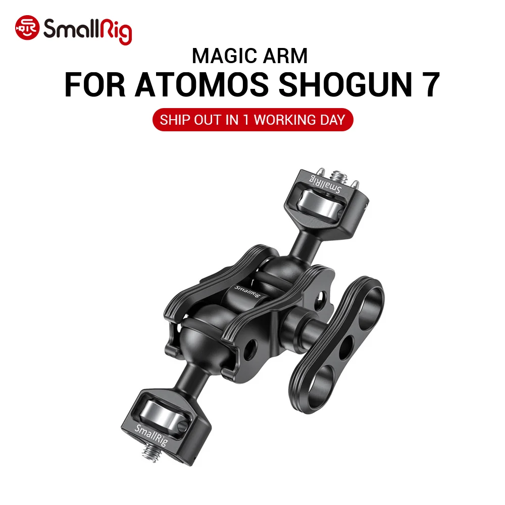 SmallRig DSLR камера Magic Arm с двумя шаровыми головками для Atomos Shogun 7 регулируемый