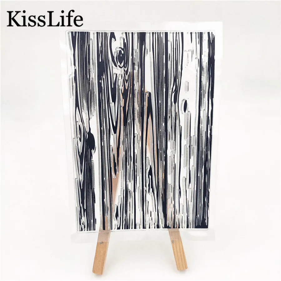 1 Sheet Vintage Tree Wood Grain Rubber Stamps for Scarpbooking Card Making Christmas Easter Craft | Дом и сад