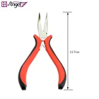 Плоскогубцы для наращивания волос с изгибом, 12 шт., для микроколецзвеньевбусин и перьев, инструменты для наращивания волос, кудрявые плоскогубцы, зажим, щипцы