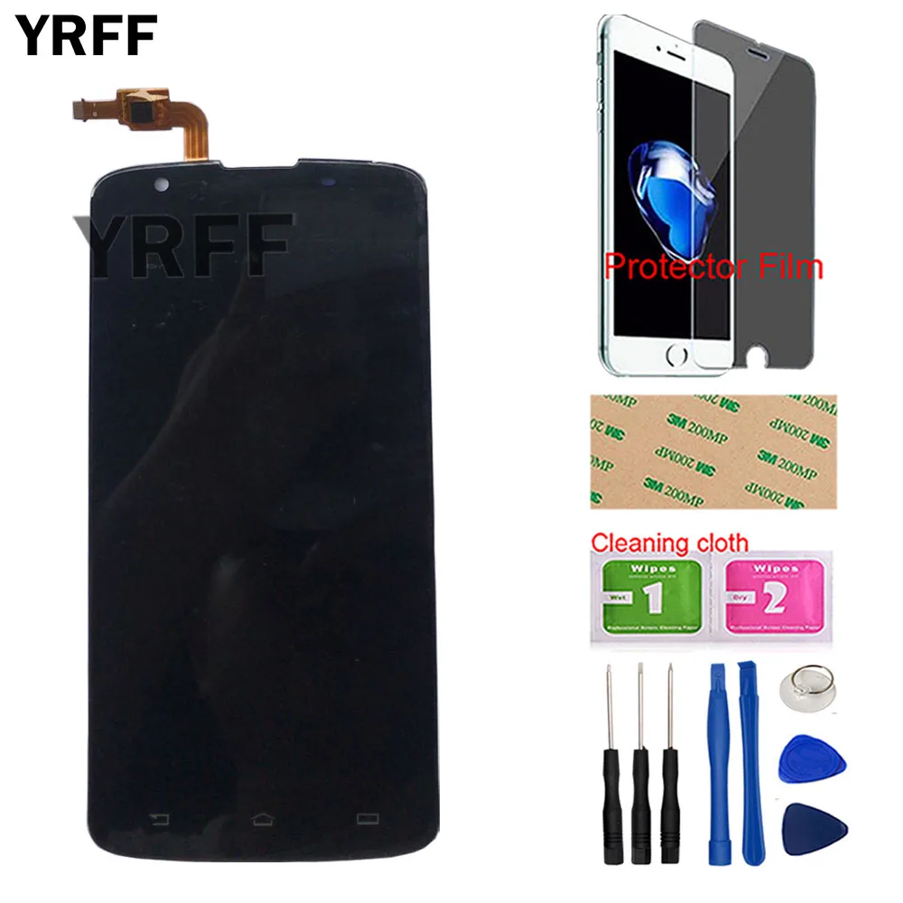 6 mobile phone lcd display for philips i928 lcd display touch screen display panel front glass repair tools protector film free global shipping