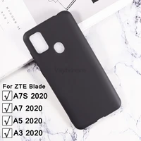 zte blade a3 2020 silicon case for zte blade a3 a5 a7 2020 soft black tpu case cover for zte blade a7s 2020 tempered glass cover