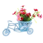 1 шт. большая круглая корзина из ротанга, поплавки, ваза для цветов, горшки, контейнеры, маленький цветочный велосипедцветочный горшок (не включая цветы)