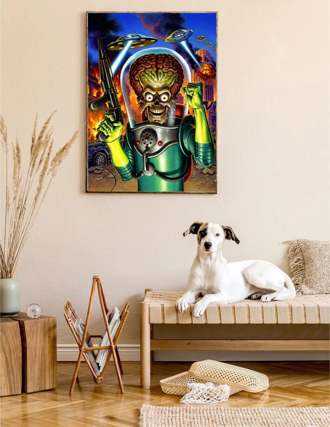 Атаки на Марса! (1996) плакат из комиксов научной фантастики фильм Тим Бёртон