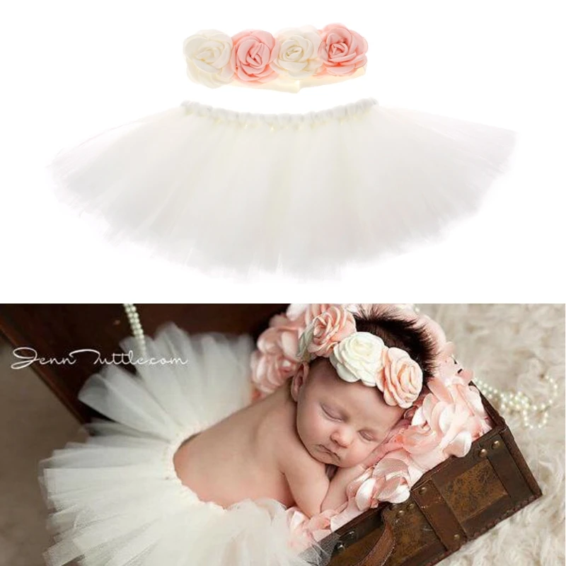 

Newborn Photography Props Infant Costume Outfit Princess Baby Tutu Skirt