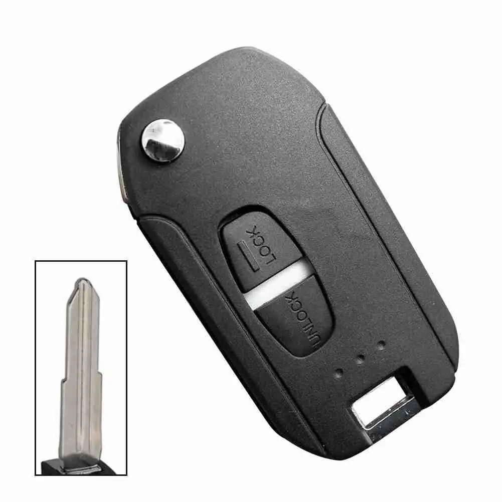 

Car remote control key shell modified folding key remote control for Mitsubishi Pajero left/right key shell uncut blade