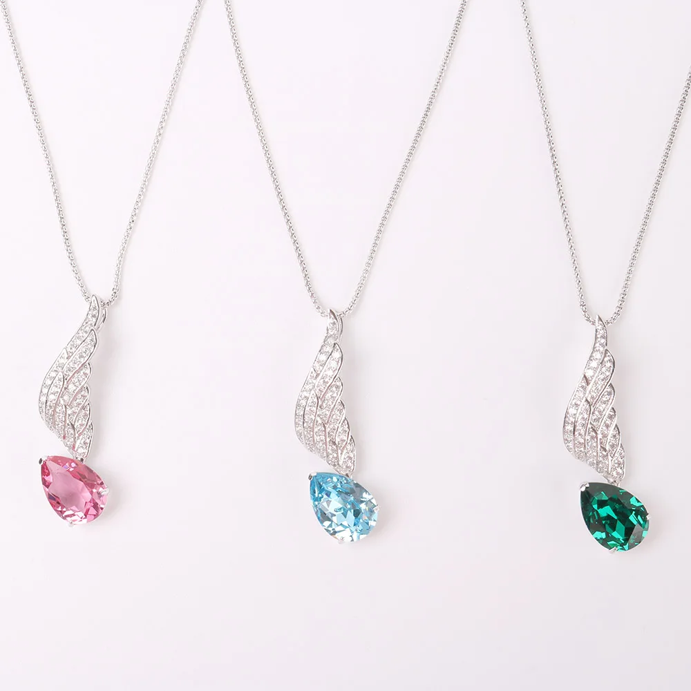 Новинка кулон в виде капли воды ожерелье для женщин цепочка ключицы светильник