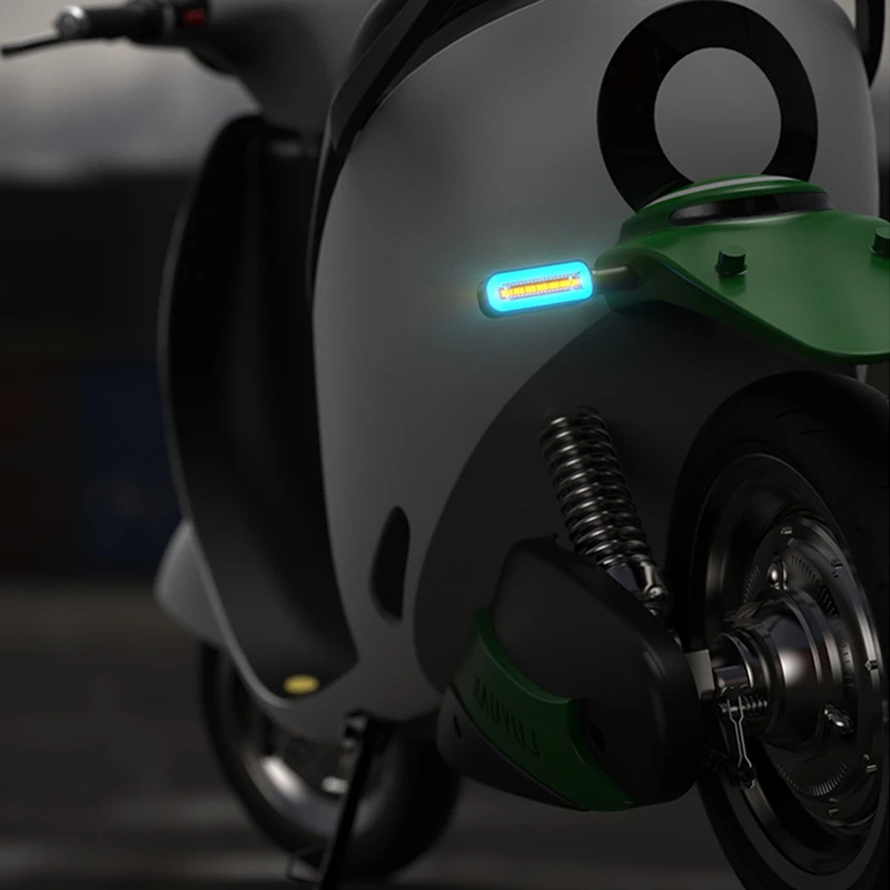 

2PCS LED Motorcycle Turn Signal Lights Tail Flowing Water Blinker Daytime Running Light Universal Motorbike Accessories 12V