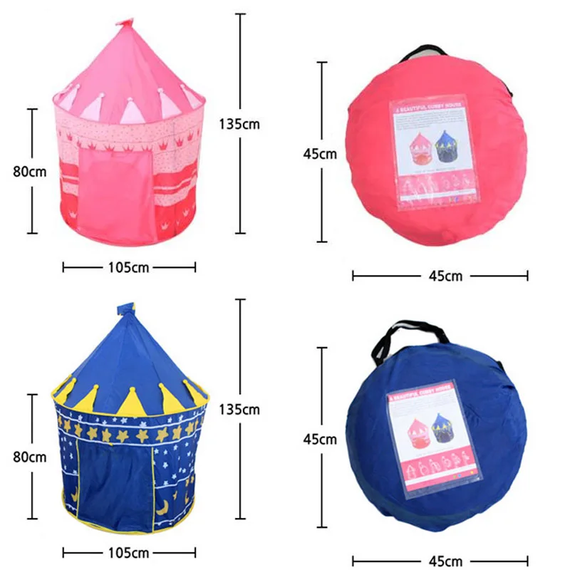 

Children's Tent Folding Tents Play House For Children Teepee Toy Tents For Kids Tipi Infantil Indoor Ball Pit Princess Castle