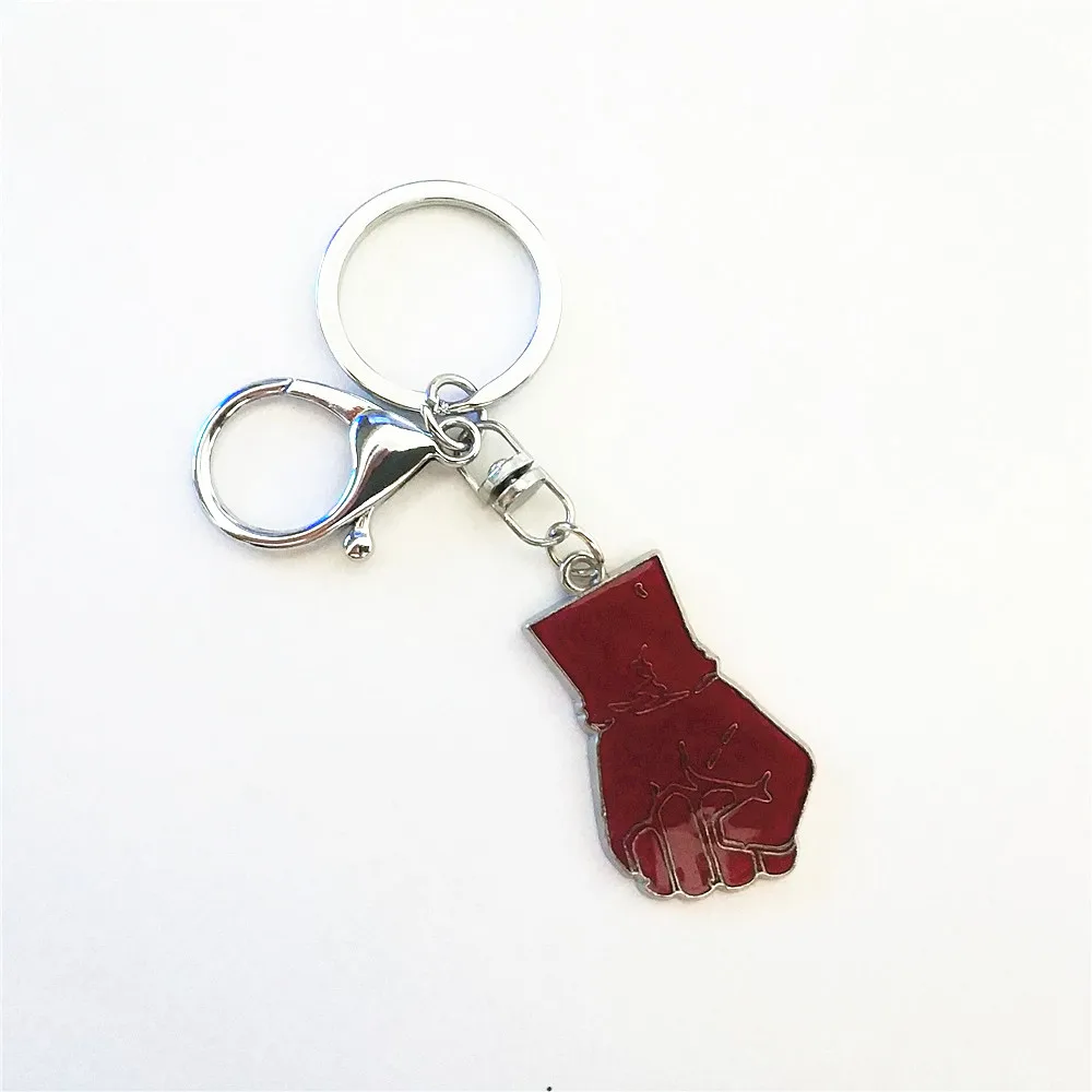 Anime ONE PUNCH-MAN Saitama Figure Mobile Chain Key Chains Keychain Necklace Metal Pendant Keyring Cosplay | Украшения и