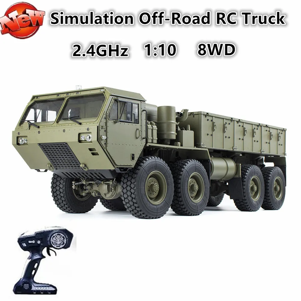 Профессиональный Большой Электрический радиоуправляемый грузовик 74 см 1:12 2 4G 8WD