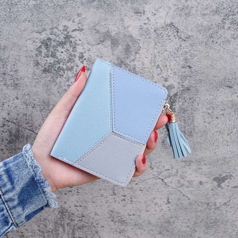 

Women Wallets Leather Female Purse Mini Hasp Solid Multi-Cards Holder Fashion Coin Short Wallets Slim Small Wallet Zipper Hasp