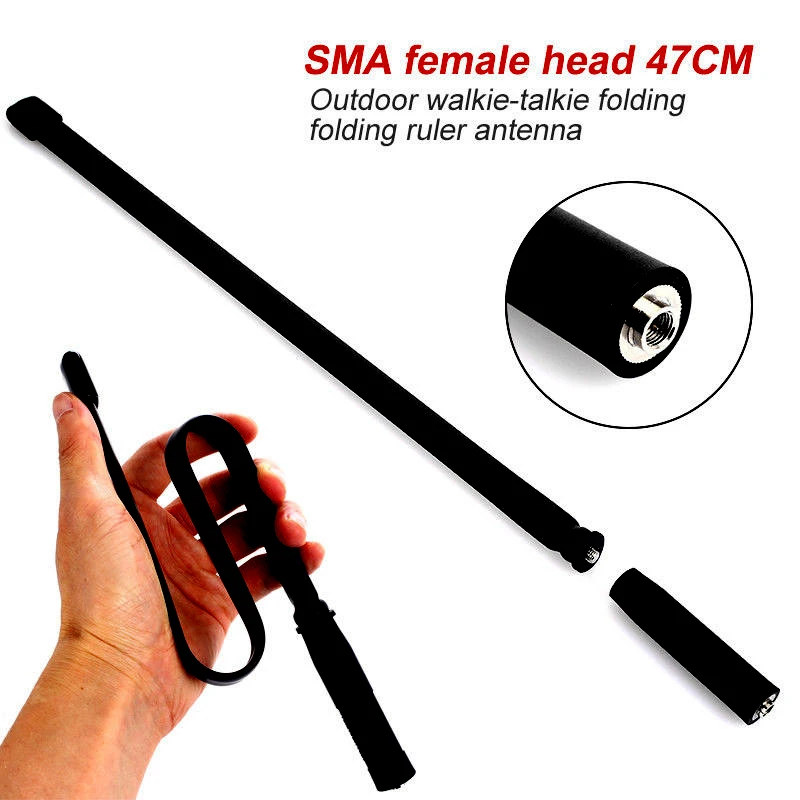 Тактическая рация антенна Sma-Male 144/430 МГц Складная игровая Cs |