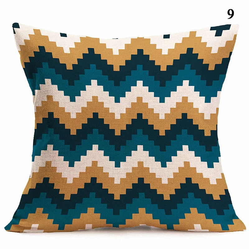 M Винтаж геометрический орнамент белье номер хлопок Подушка Чехол для подушки