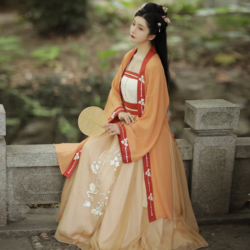 

Ancient Chinese Costume Fairy Women Cosplay Hanfu Dress Retro Tang Suit Girls Song Dynasty Princess Costume Folk Dance Clothes