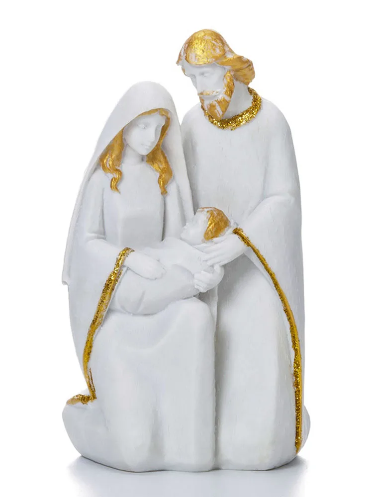 Моделирование Иисуса предметы мебели смолы куклы ремесла рождественные наборы