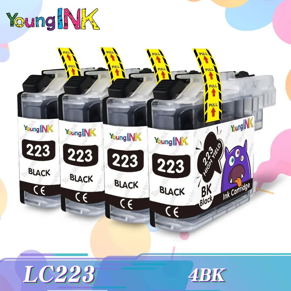 

Black LC223 LC221 LC 223 Cartridges For Brother Printer Ink Cartridge DCP-J562DW J4120DW MFC-J480DW J680DW J880DW J5320DW