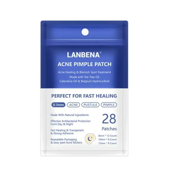 Night Use Acne Mask LANBENA маска от угревой сыпи, пластырь от прыщей, 28 шт., невидимые наклейки от угревой сыпи, средство для удаления прыщей, уход за кожей, сужение пор - Цвет: Night Use Acne Mask