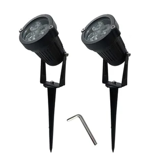 2 шт. 9 Вт Водонепроницаемый светодиодный светильник s, лампа для газона 110 В 220 В, ландшафтный Точечный светильник IP65 110 220 В, уличные лампы, садовая лампа с шипами