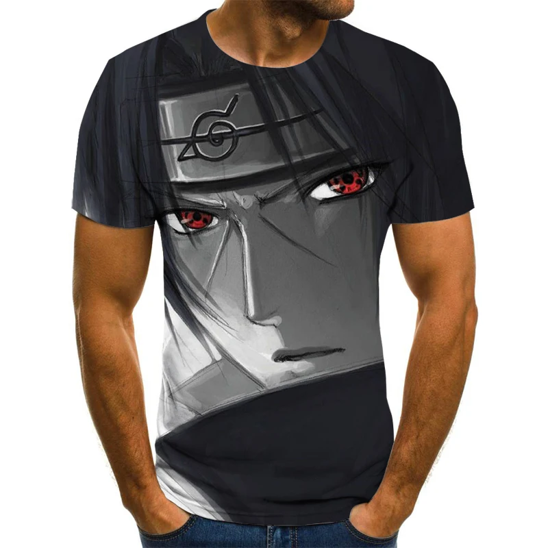 

Anime Themed T-shirts Men Harajuku Tops Anime 3D Tees Summer Fashion Big Streetwear