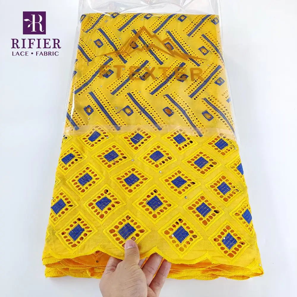 Небесно-голубая африканская сухая фотография швейцарская вуаль кружева в