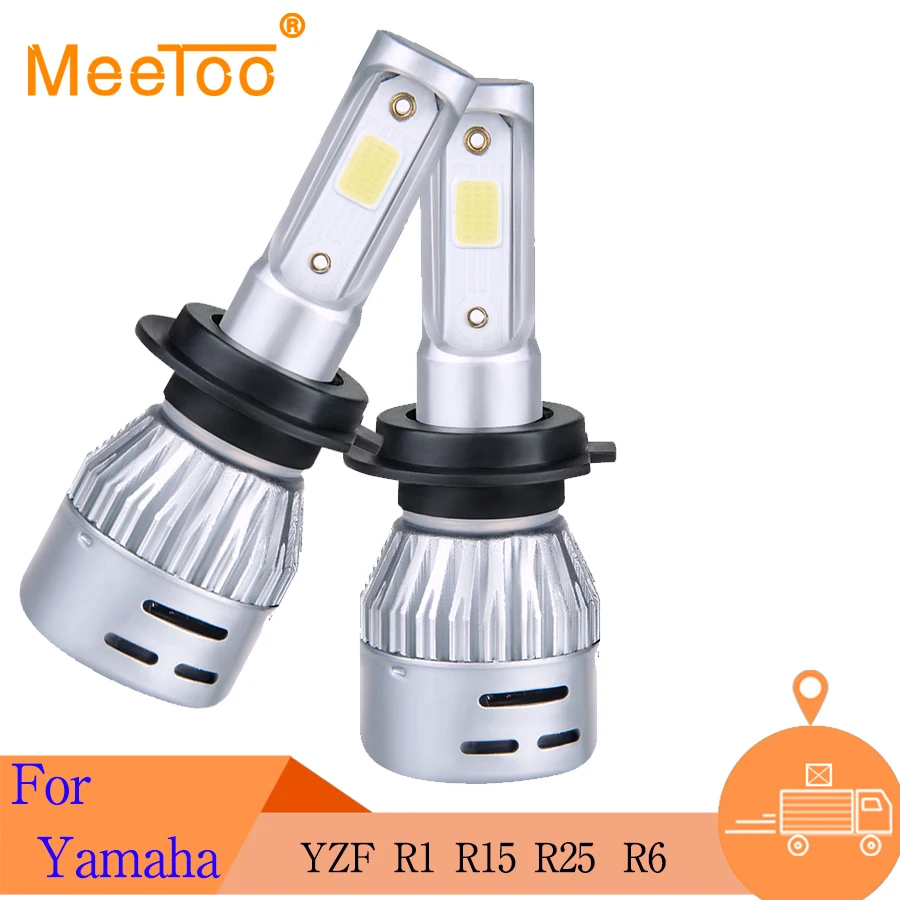 Светодиодная фара для мотоцикла H4 HS1 H7 H1 HB3 HB4 4300K 6500k Yamaha YZF R1S R6S R600R |