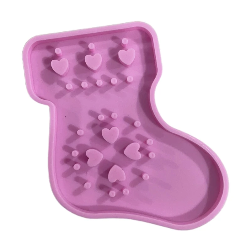 

Christmas Santa Claus Keychain Silicone Mold with Hole Keyring Pendant Handmade Mold Valentine's Day Gift Jewelry