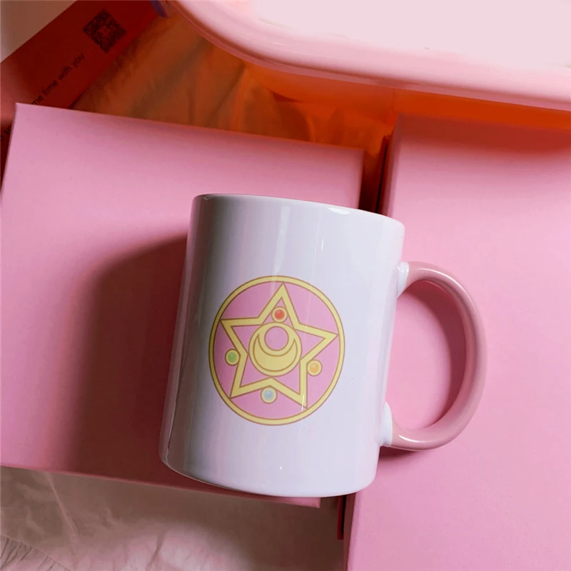 1 шт. Kawaii японский стиль аниме мультфильм Сейлор Мун керамическая кофейная кружка