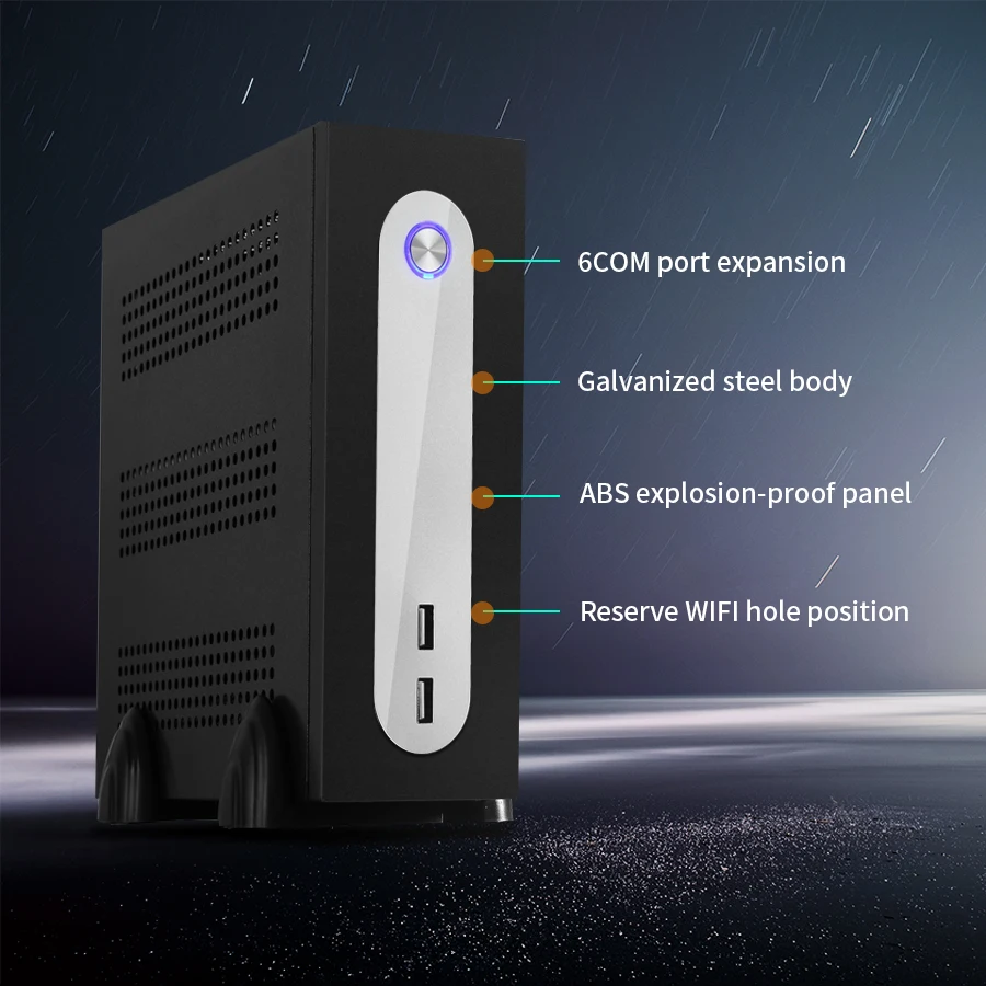 Черный Настольный компьютер Realan G3 Mini ITX с адаптером 12 В 5 А|realan g3|mini itx caseitx case |