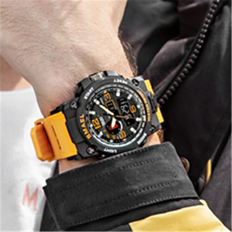 SMAEL модные брендовые часы для мужчин новый стиль цифровые водонепроницаемые