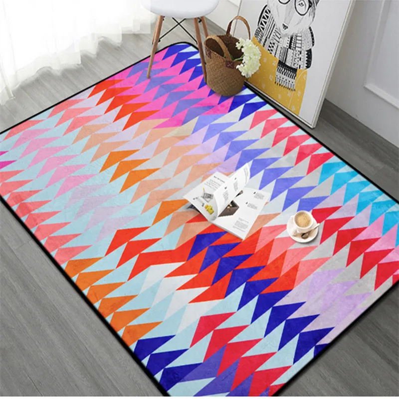 

Geometric Triangular Shape Series Large Area Carpets For Living Room Rugs Bedroom Coffee Carpet Rugs Table Cloakroom Mat Floor