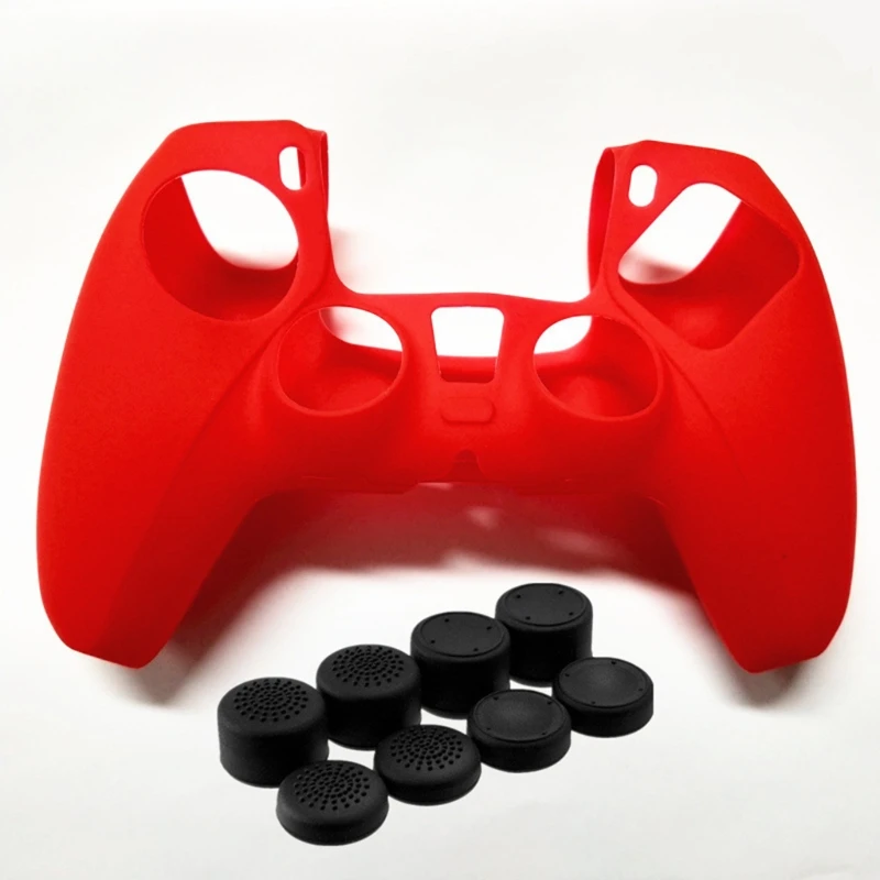 Силиконовый чехол для Sony PlayStation PS однотонный пылезащитный с Джойстик пальца