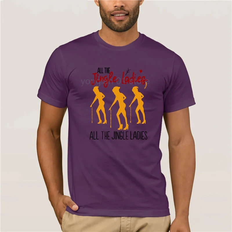 

Men's Print Casual 100% Cotton T-Shirt Popular All The Jingle Ladies Hot men's fun casual print T-shirt