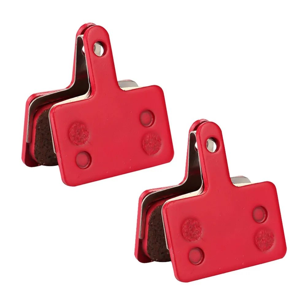 

2 Pairs Bicycle Disc Brake Pads Red Ceramics Road Bike Disc Brake Pads For M355/M375/M395/M415M495/M515 Cycling Bike Accessories