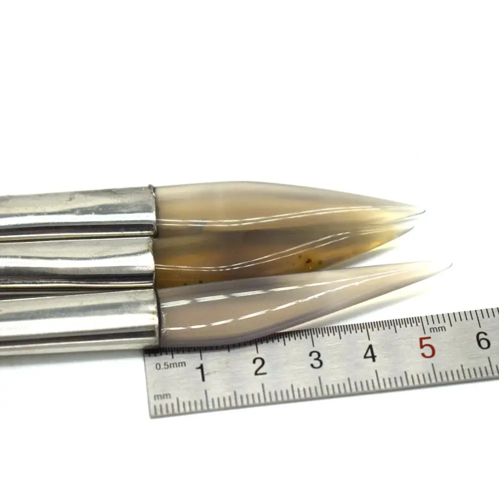 Полировочный нож с бамбуковой ручкой инструмент для полировки агатов золота и