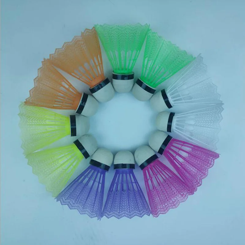 

12Pcs/Set Colorful Badminton Balls Portable Shuttlecocks Products Sport Training Train Outdoor Supplies