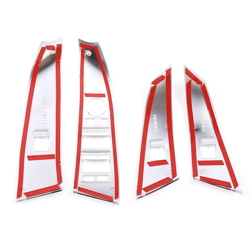 

Car Window Lifter Switch Button Frame Cover Trim ABS Carbon fiber For BMW 5 Series E60 525li 2004-2006 Car Interior Accessories