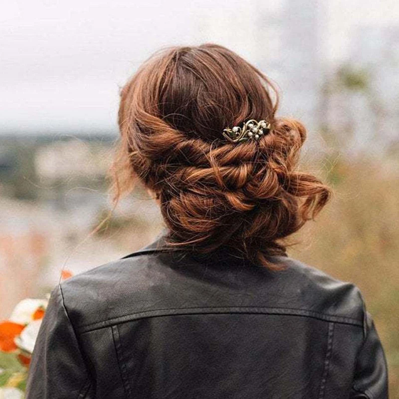 

New Women Elegant Pearls Hair Claws Hollow Geometric Hairpin Temperament Headdress Clip Fashion Hair Accessories