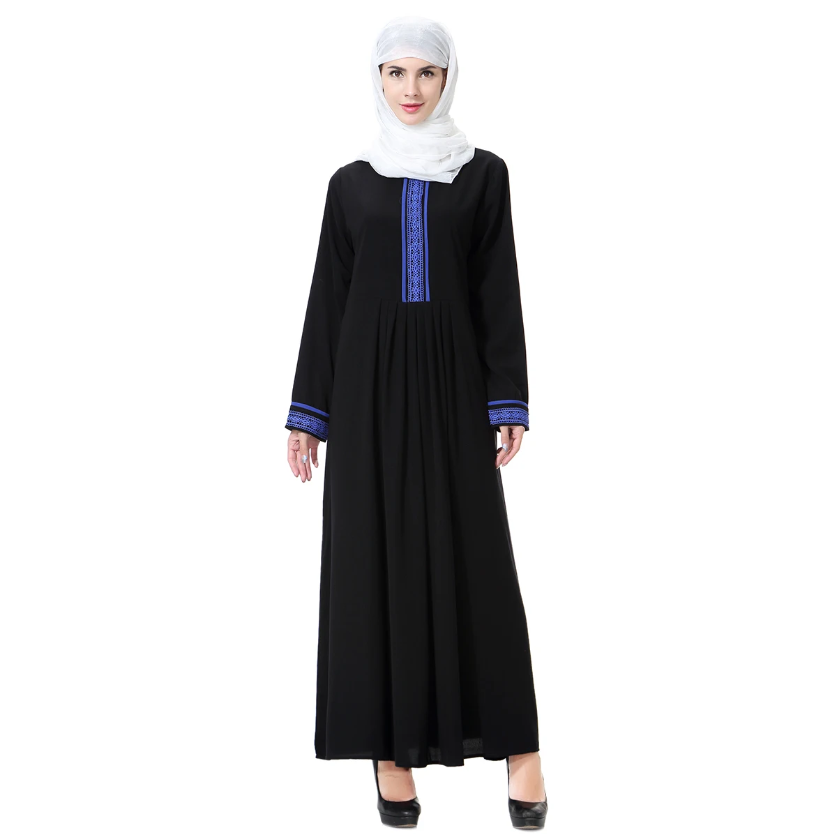 Muslim abaya hijab dress Middle East clothing Arabic Robe for women Arabe Femme Long Sleeve Dress Turkey | Тематическая одежда и