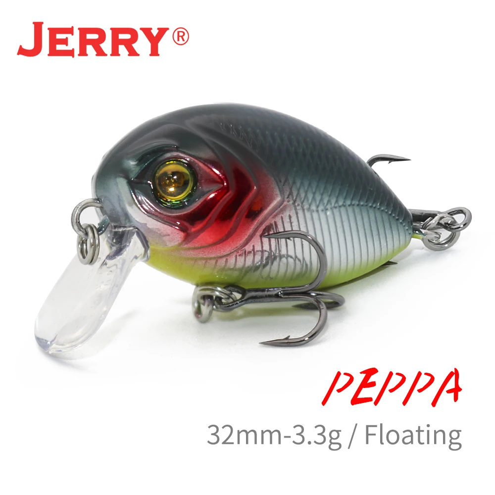 

Jerry Peppa Trout Ultralight Spinning Fishing Lures Micro Wobbler Crankbait 32mm 3.3g Freshwater Artificial Baits