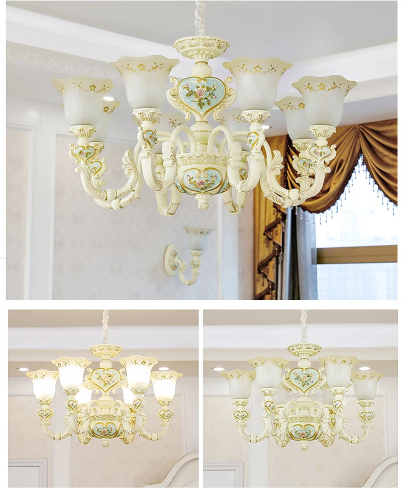 Винтажная лампа для ресторана европейская Люстра гостиной спальни люстры 220 В